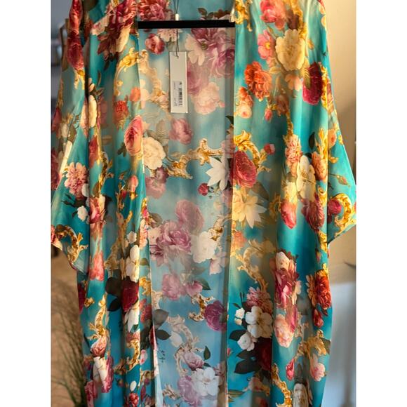 L'AGENCE Kara Kimono Long Sleeve Cover-Up Small Fits all sizes MSRP $395 - Picture 6 of 7